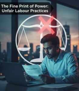 Read more about the article The Fine Print of Power: Unfair Labour Practices by Employers in India’s IT Sector.